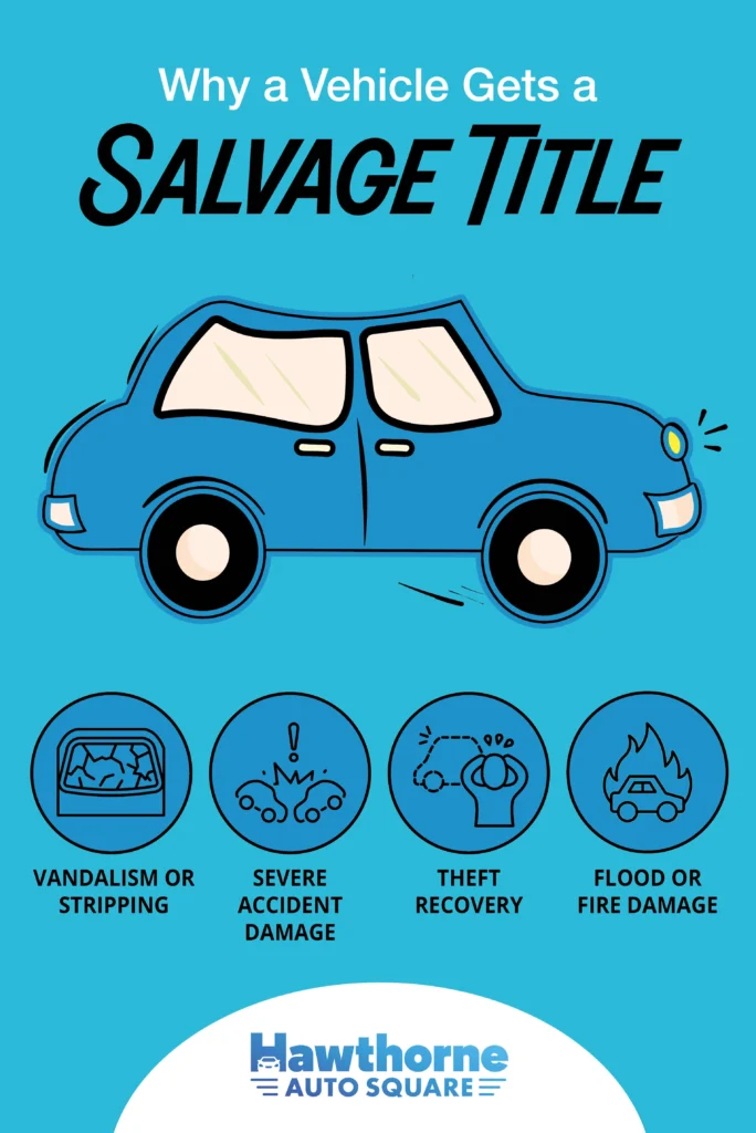 why a vehicle gets a salvage title